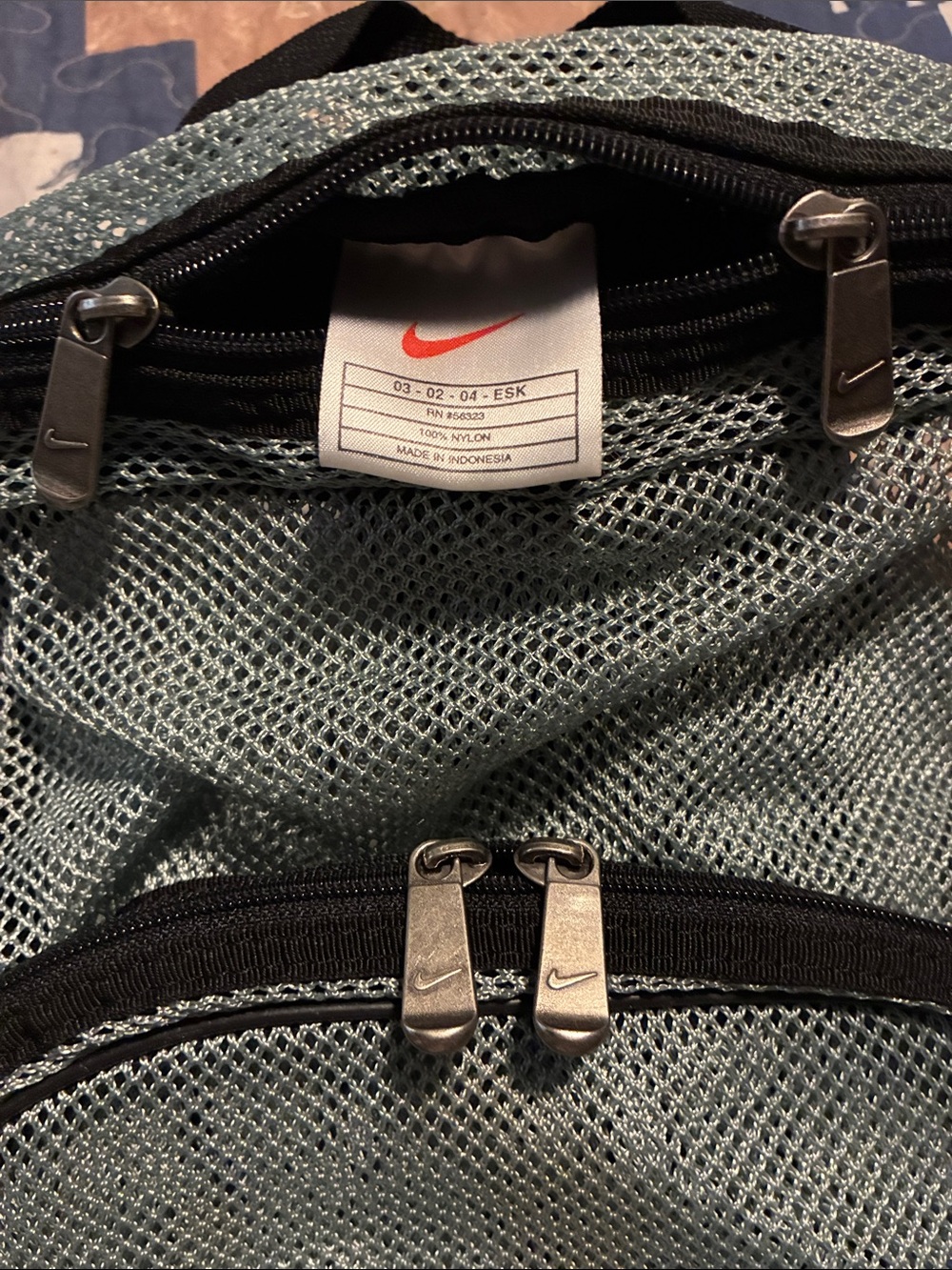 Vintage Nike Mesh Backpack